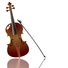 Obraz na płótnie Canvas Bow and violin