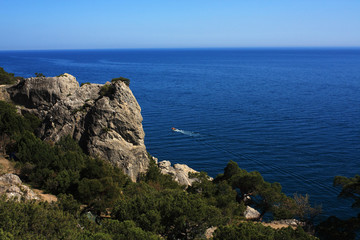 Mountain and sea landscape. Photo 0088