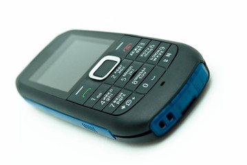 mobile phone isolated on the white