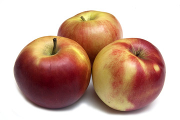 apples isolated on white