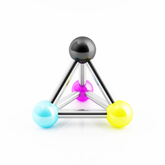 CMYK Tetraeder