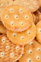 Round salted cookie