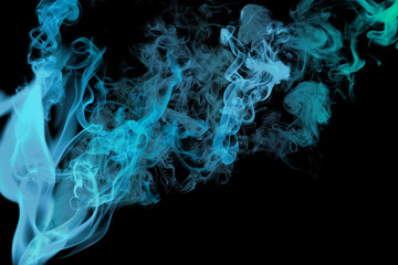 Blue smoke background design