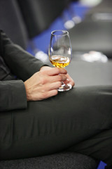 almost empty wine glass