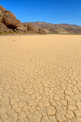 Fototapeta na wymiar Dry lake bed in Death Valley CA