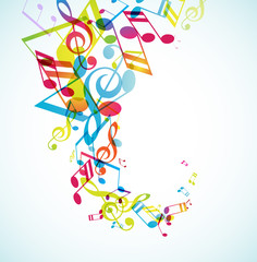 Abstract background with tunes.