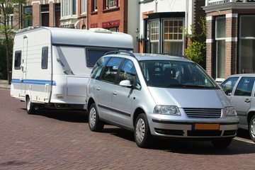 car and caravan