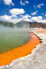 Champagne Pool in Wai-O-Tapu Geothermal Wonderland, New Zealand