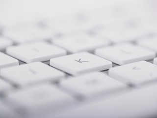 Computer Keyboard close-up and K key