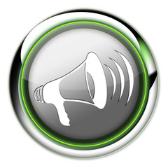 Futuristic Button "Megaphone"