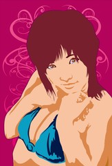 Sexy Woman In A Bikini