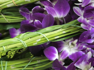 Mercado de las flores en Bangkok (Tailandia)