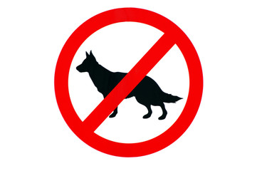 No Dogs sign