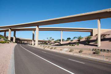 Naklejka premium New multiple lane highway