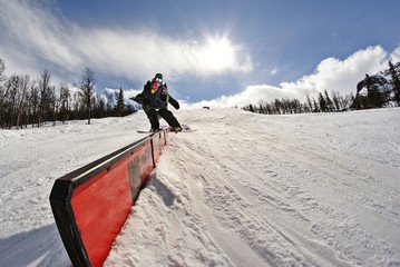 Snowboard rail