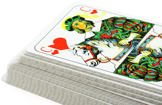 jeu de cartes de tarot, fond blanc