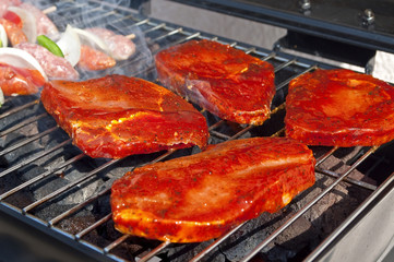 Fleisch auf dem Grill
