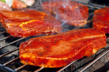 Fleisch auf dem Grill