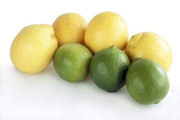 yellow and green citrus fruits