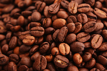 Coffee beans background.