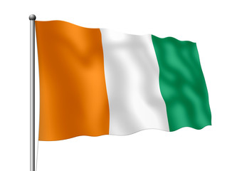 Elfenbeinküste-Flagge