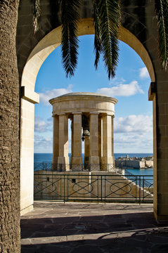 Siege Bell War Memorial in Valletta