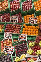 Fruit market stall