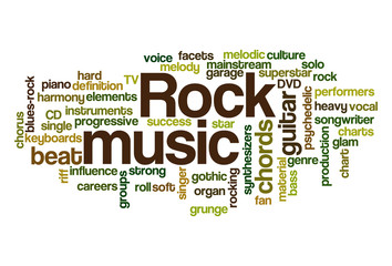Rock music - Word Cloud