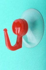 plastic hook on green