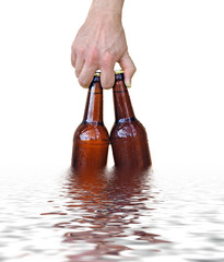 Kaltgestelltes Bier