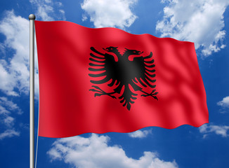 Albanien-Fahne