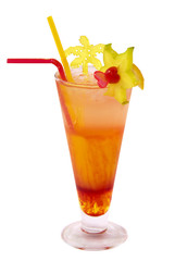 Tequila sunrise cocktail