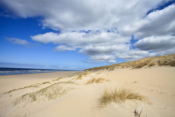 Sand dunes near to the sea