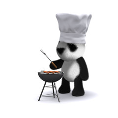 3d Panda barbeque © Steve Young