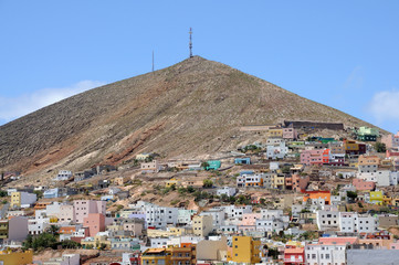 Town Galdar on Grand Canary Island, Spain