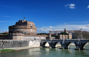 Ancient Saint Angelo Castle in Rome