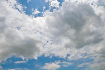 blue sky with clouds