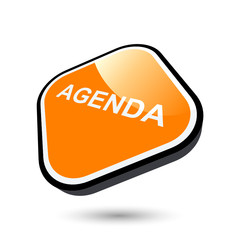 agenda symbol zeichen button icon - obrazy, fototapety, plakaty