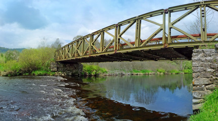 Fototapeta na wymiar bridge on a river