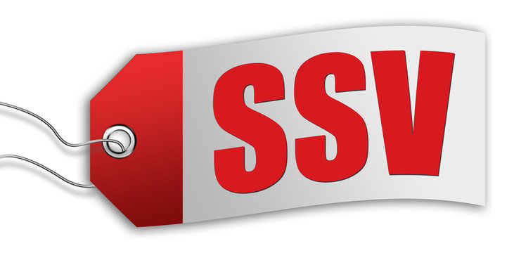 Etikett "SSV - Sommerschlussverkauf"