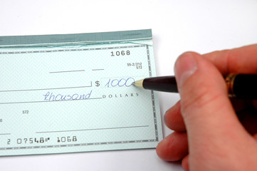 Writing a check