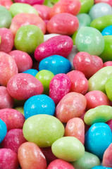 Fototapeta na wymiar multicolored dragee drop candy .