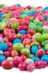 Fototapeta na wymiar multicolored dragee drop candy .
