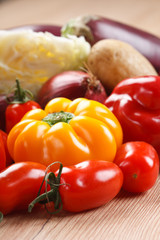 fresh vegetables on the table