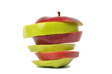Fototapeta na wymiar Apple slices
