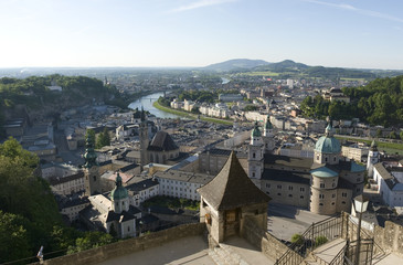Fototapeta na wymiar Panorama von Salzburg