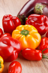 fresh vegetables on the table