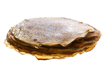 pancake on white background