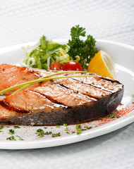 Salmon steak