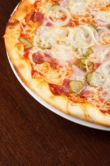 pizza on the table